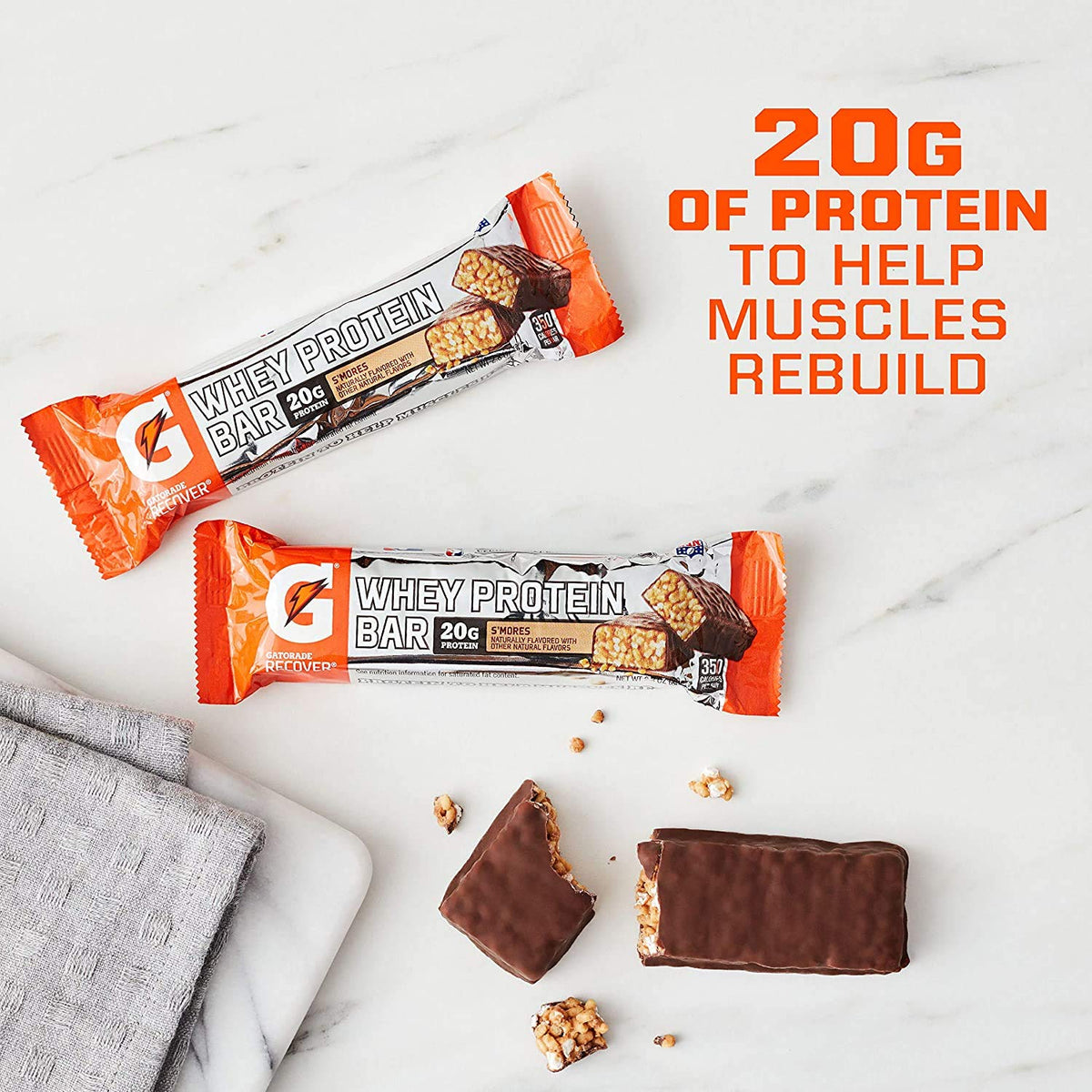 Gatorade Recover Bar S'mores Protein Bar - 12 Count - image 5