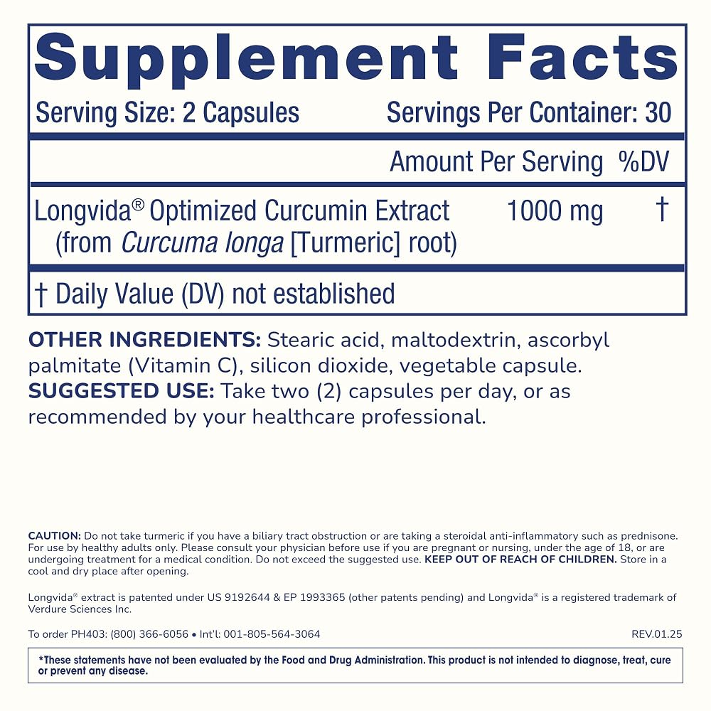 ProHealth Turmeric Curcumin Supplement 1000 mg - 60 Capsules - image 6
