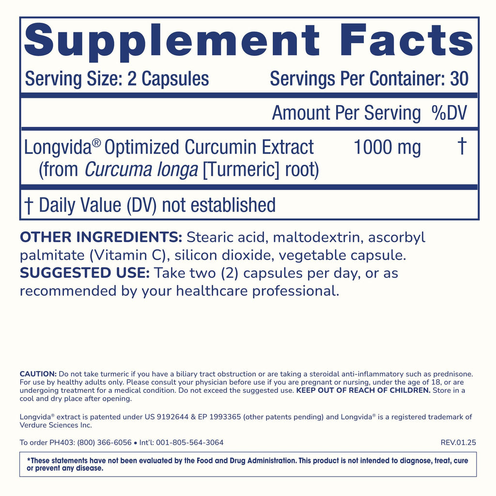ProHealth Optimized Curcumin Longvida