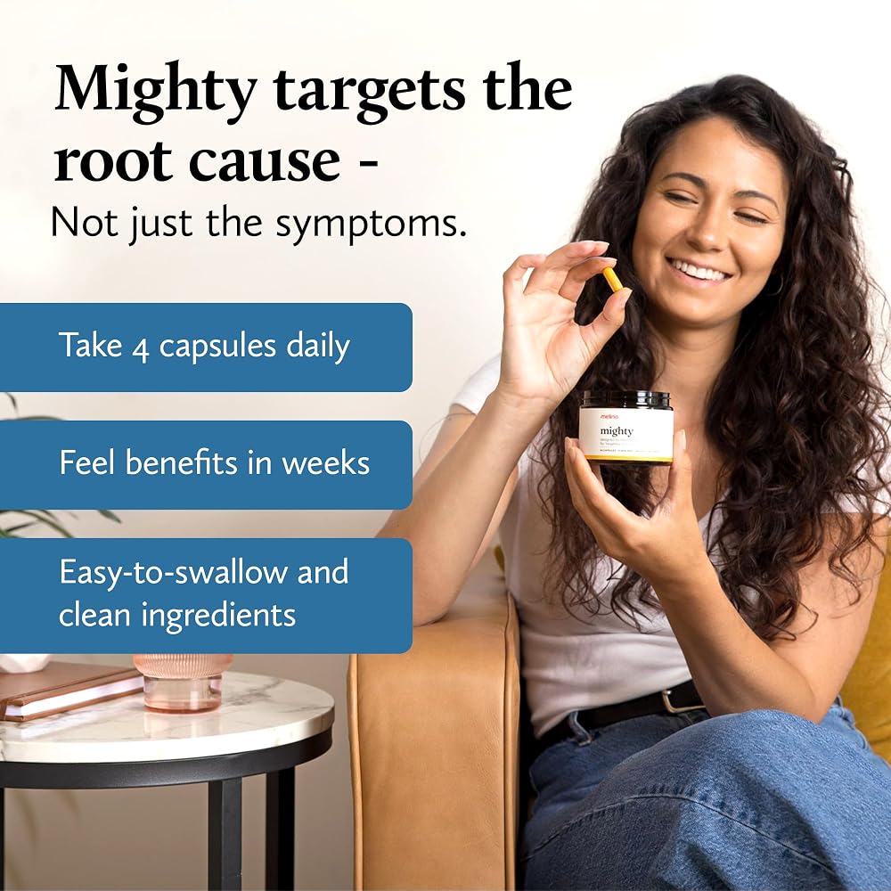 Melina Mighty Natural Migraine Relief Supplement - 60 Capsules - image 4