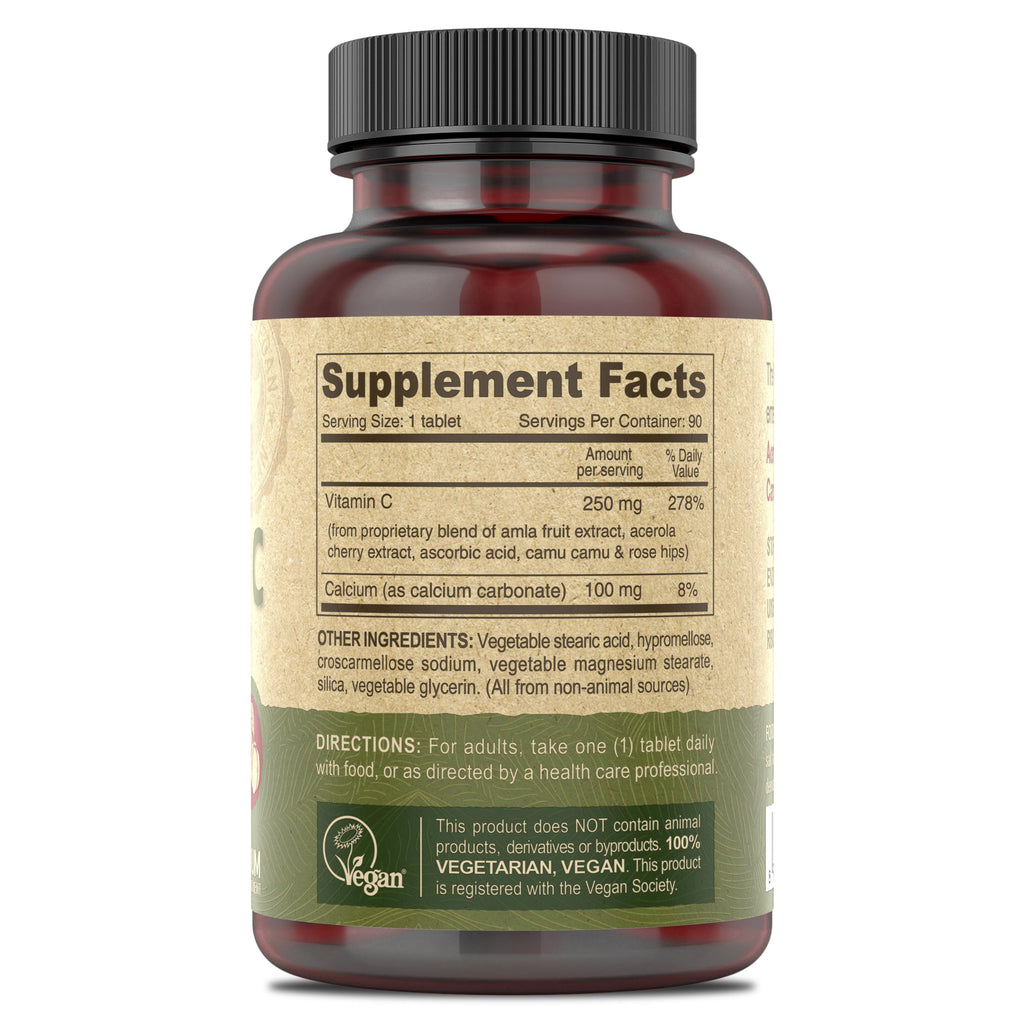 DEVA Vegan Vitamin C Multisource - 90 Tablets - image 2