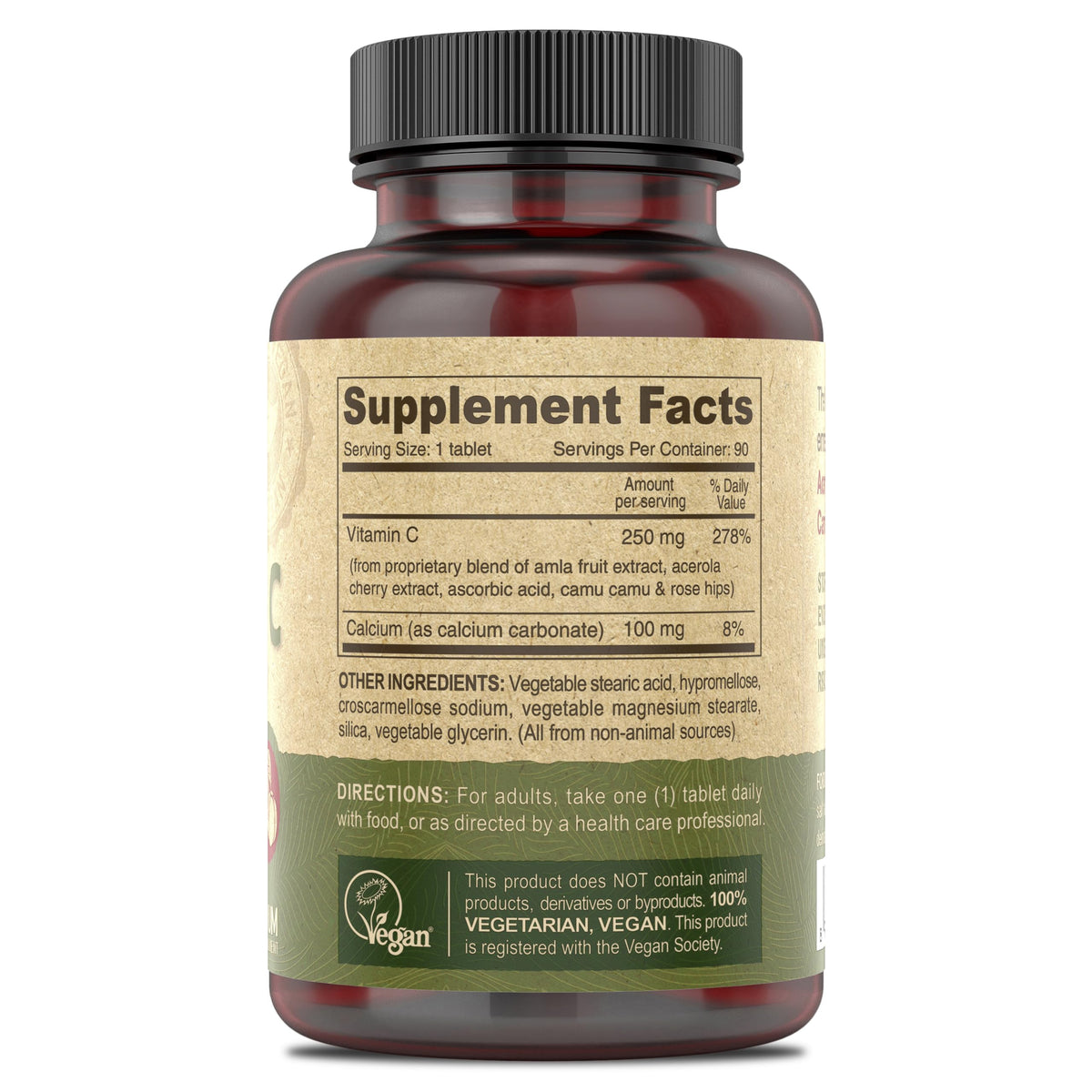 DEVA Vegan Vitamin C Multisource - 90 Tablets - image 2