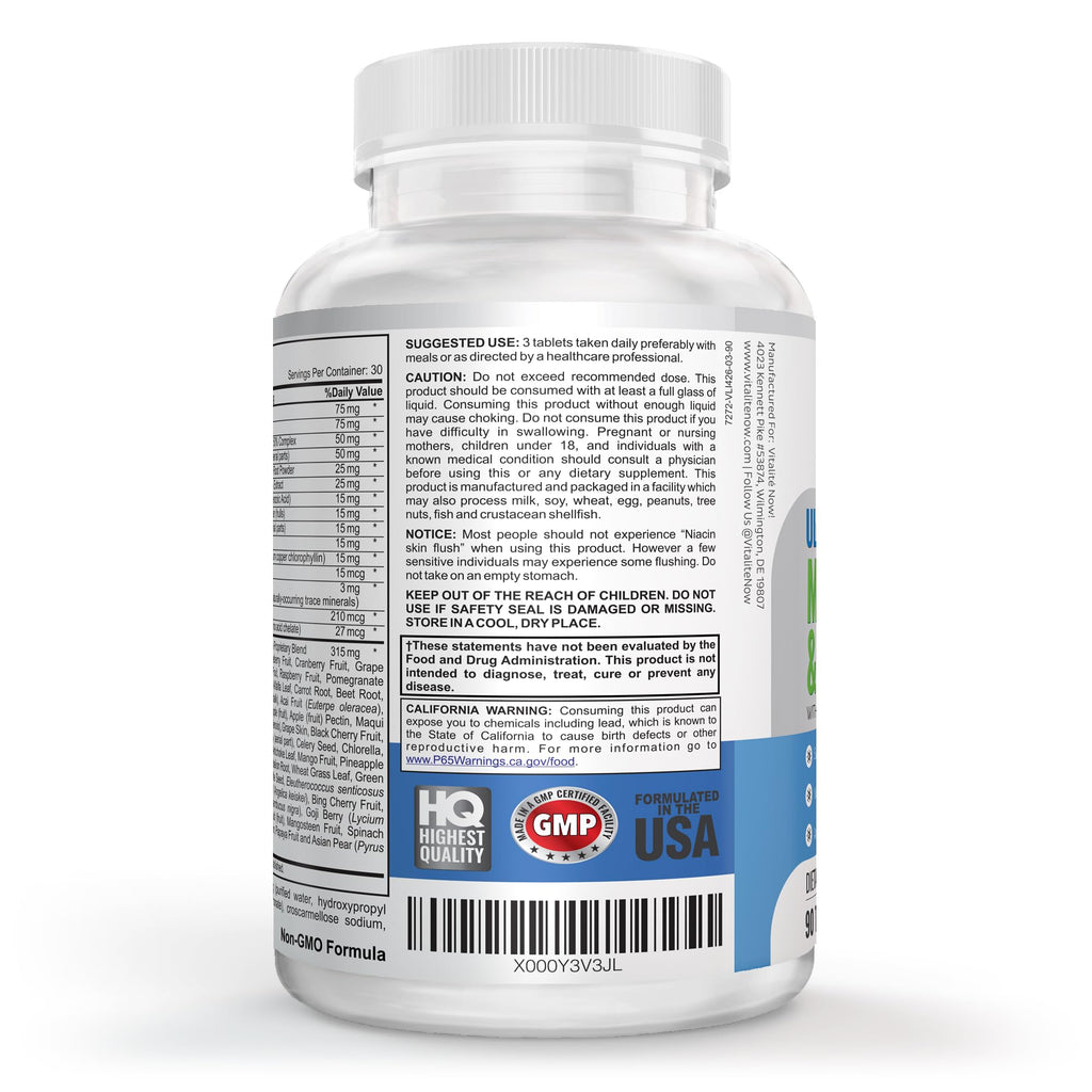 Vitalité Now! Vegan Whole Food Multivitamin - 90 Tablets - image 4