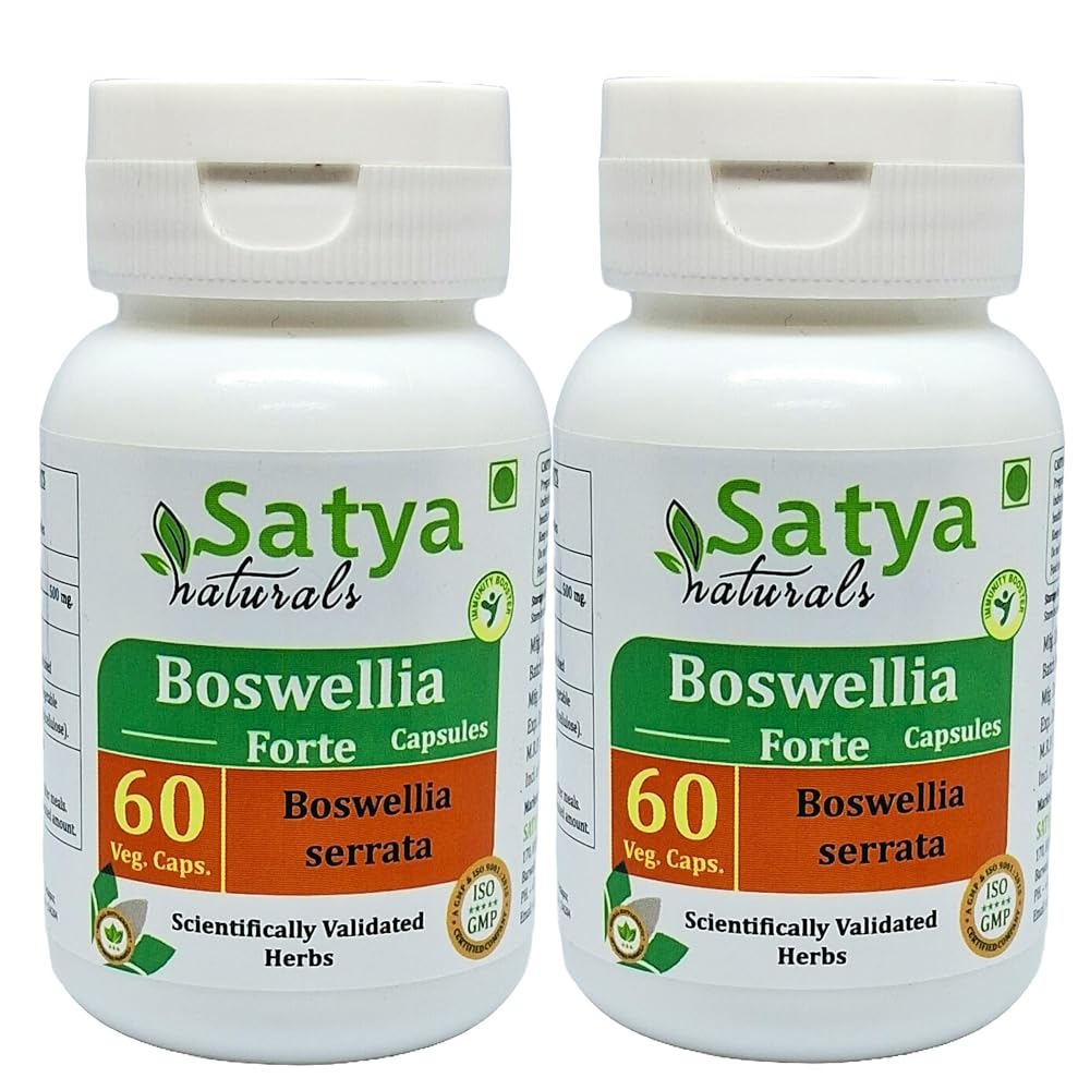 Satya Naturals Boswellia Forte Capsules 500 mg. 60 Veg. Capsule