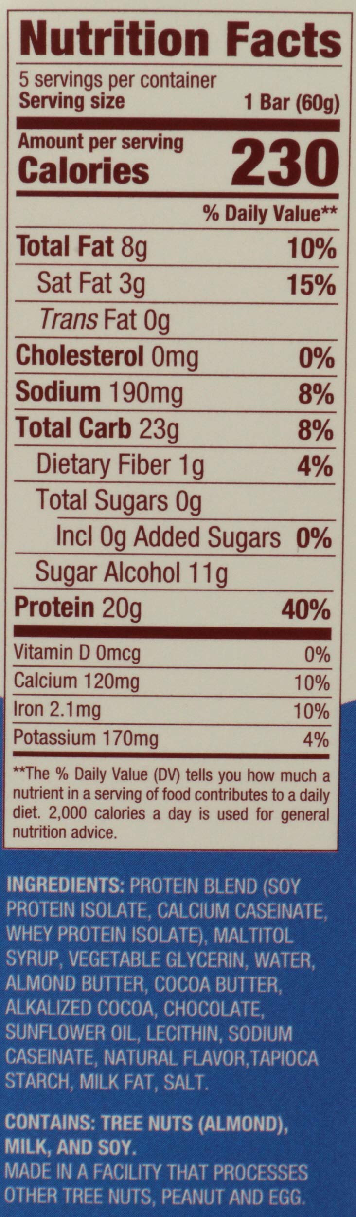 thinkThin High Protein Bars Brownie Crunch Sugar Free - 5 Bars - image 3