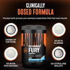 Animal Fury Advanced Pre Workout Powder Blue Ice Pop - 30 Servings - image 5