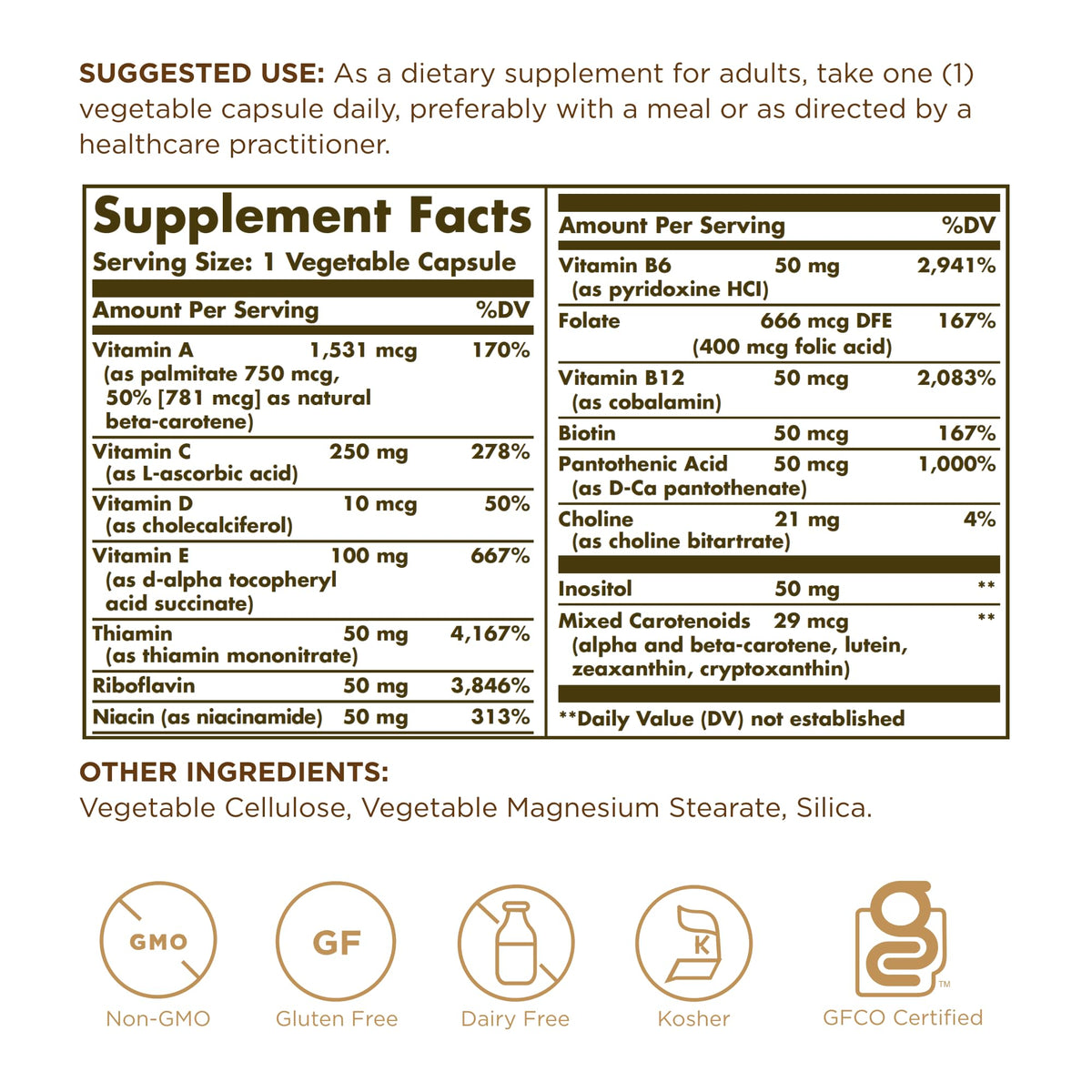 Solgar Vitamins Only Vegetable Capsules - 90 Capsules - image 2
