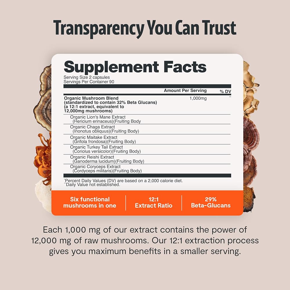 FreshCap Mushrooms Supplement Capsules and Powder