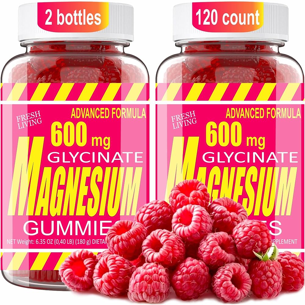 BIZYAC Magnesium Glycinate 400mg Gummies with L-Threonate & Ashwagandha