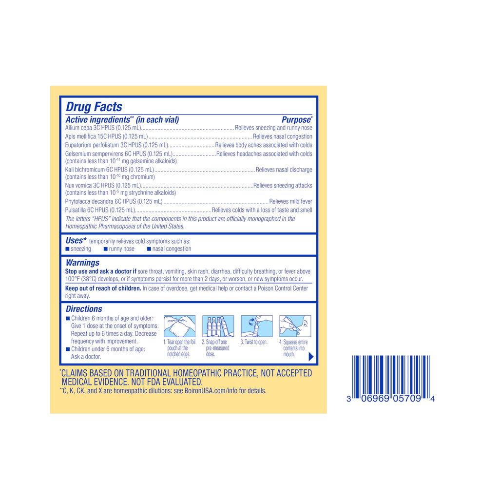 Boiron ColdCalm Baby Single-Use Drops for Relief from Cold Symptoms - image 8