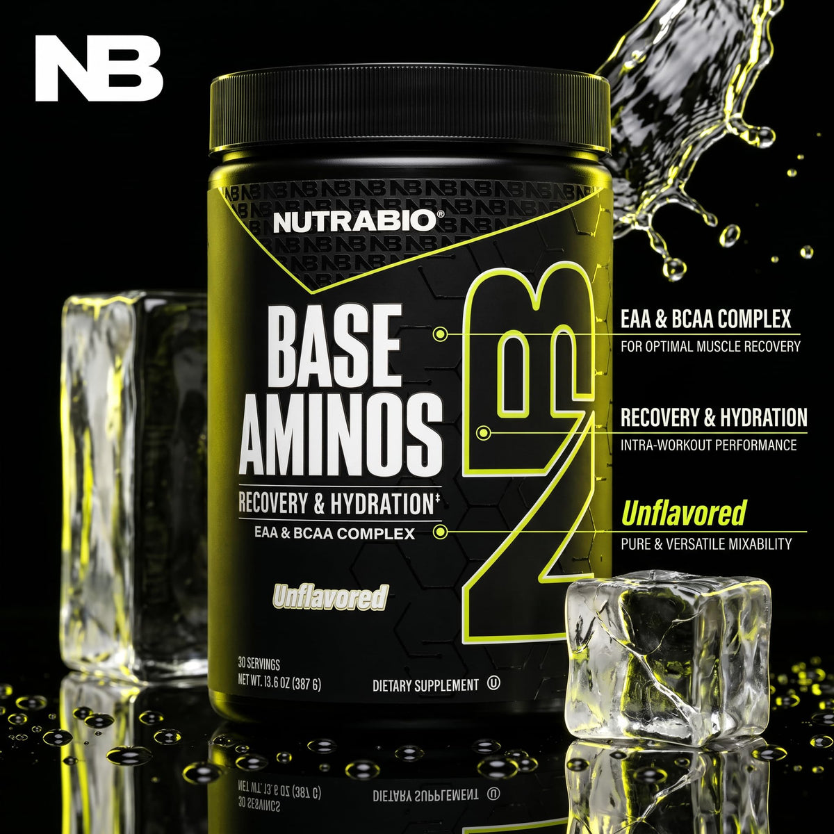 NutraBio Base Aminos EAA + BCAA Powder