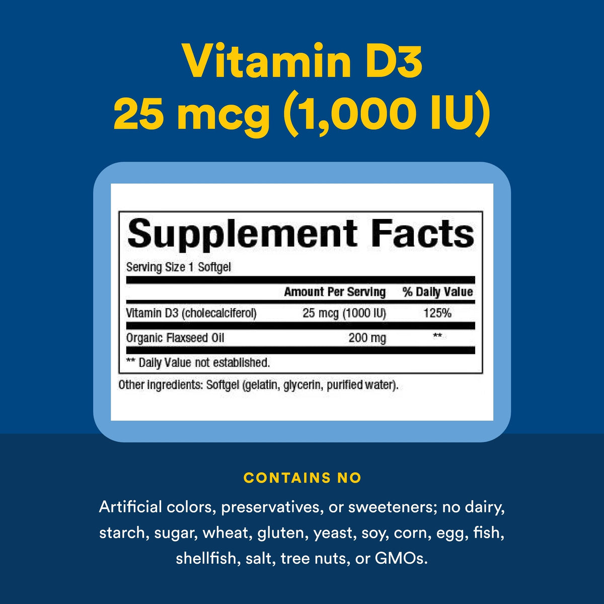 Natural Factors Vitamin D3 1000 IU Bone & Immune Support - 180 Tablets - image 4