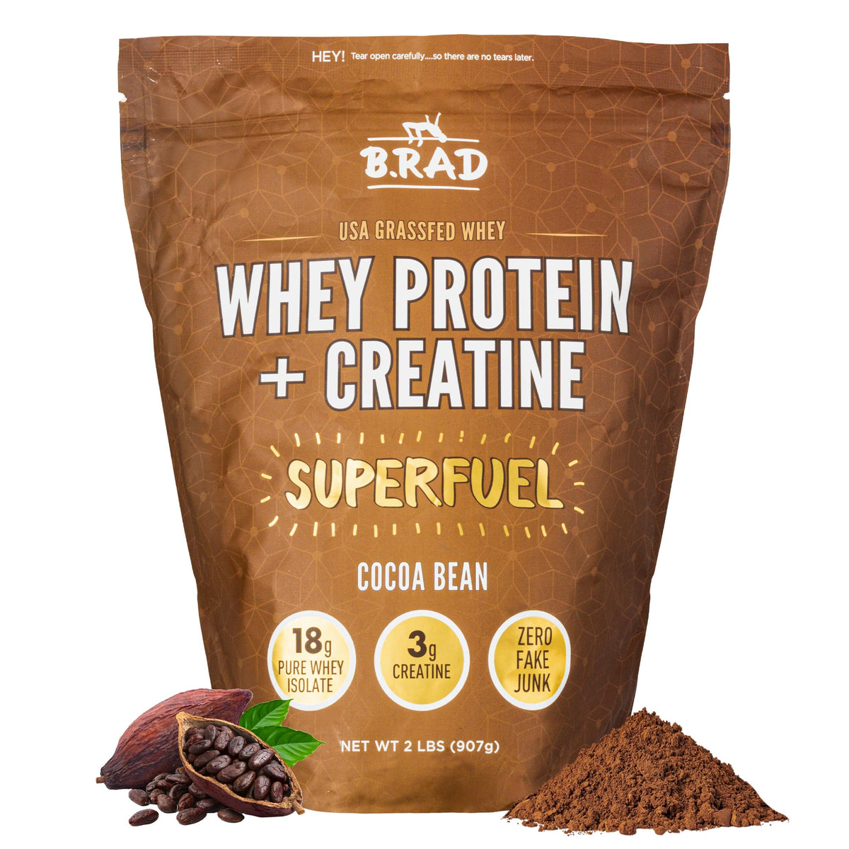 B.rad Superfuel - Grass Fed Whey Protein Isolate Boosted with Creatine