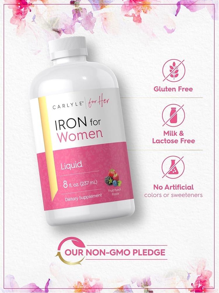 Carlyle Liquid Iron Supplement for Women - 8 fl oz - image 5