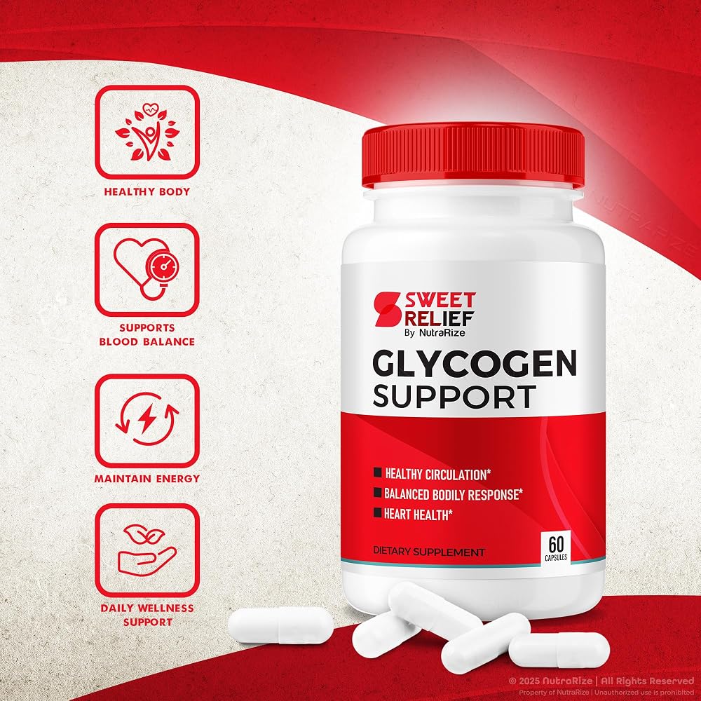 NutraRize Sweet Relief Glycogen Support - 180 Capsules - image 5