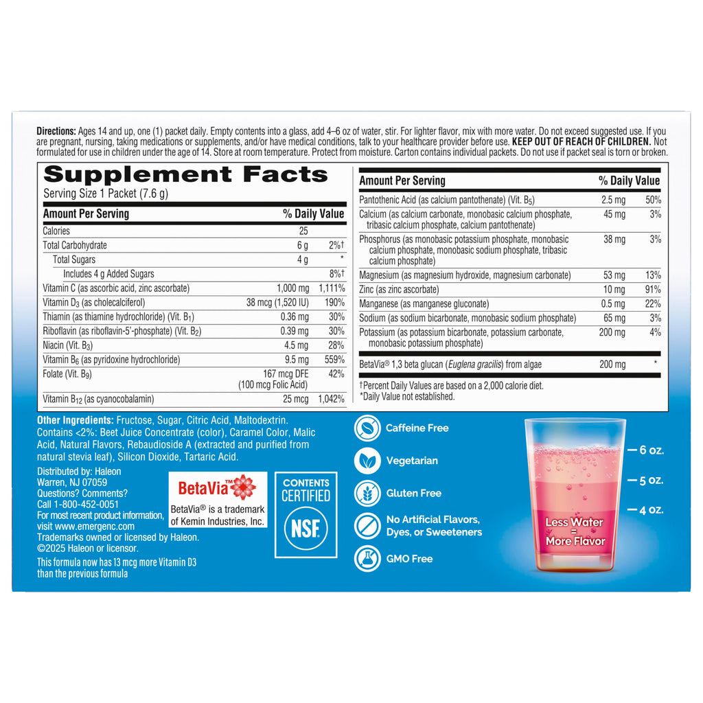 Emergen-C Immune+ 1000mg Vitamin C Powder Immune Support - 30 Count - image 10