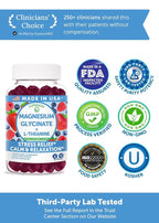 Lunakai USA Made Magnesium Glycinate Gummies 426mg with L-Theanine