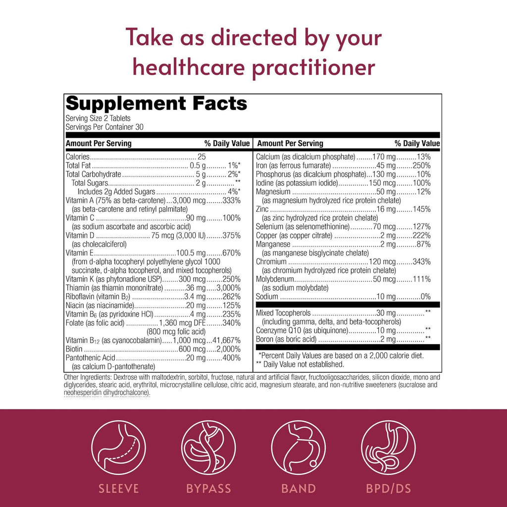Bariatric Advantage Chewable Advanced Multi Multivitamin - 60 Tablets - image 4
