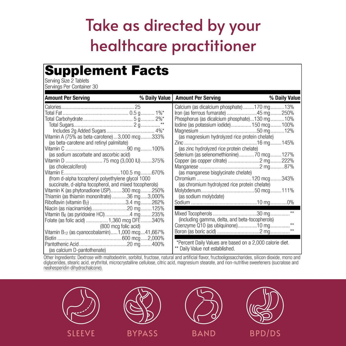 Bariatric Advantage Chewable Advanced Multi Multivitamin - 60 Tablets - image 4
