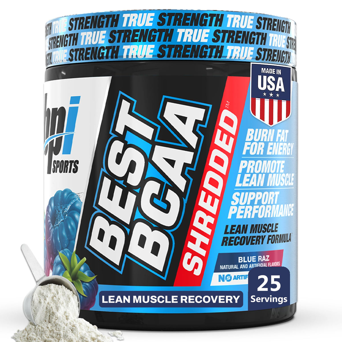 BPI Sports Best BCAA Shredded Powder - 25 Servings