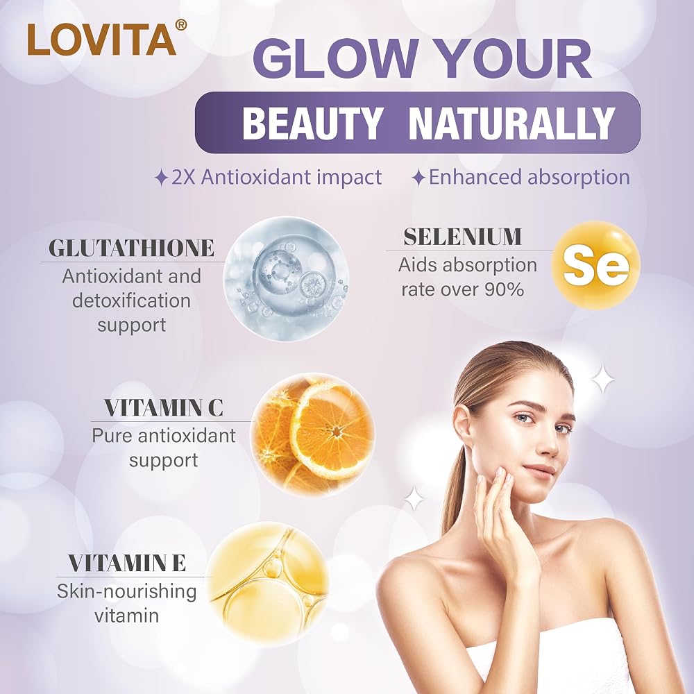 LOVITA Glutathione Complex 500mg for Radiant Skin & Immunity Support
