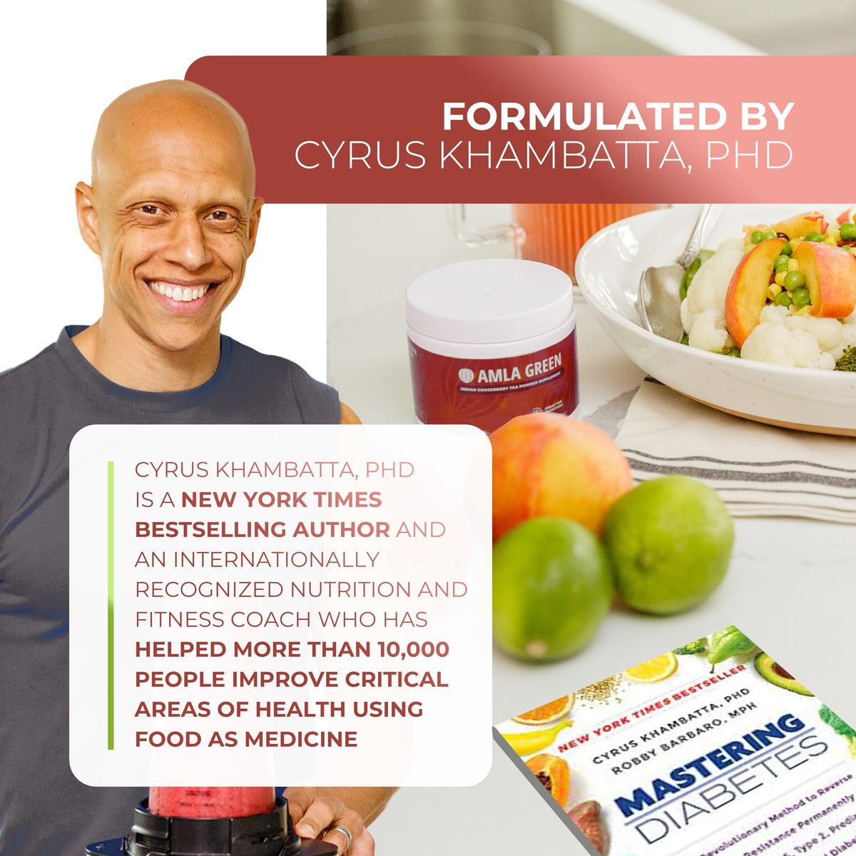 Amla Powder & Green Tea Superfood Supplement with Hibiscus