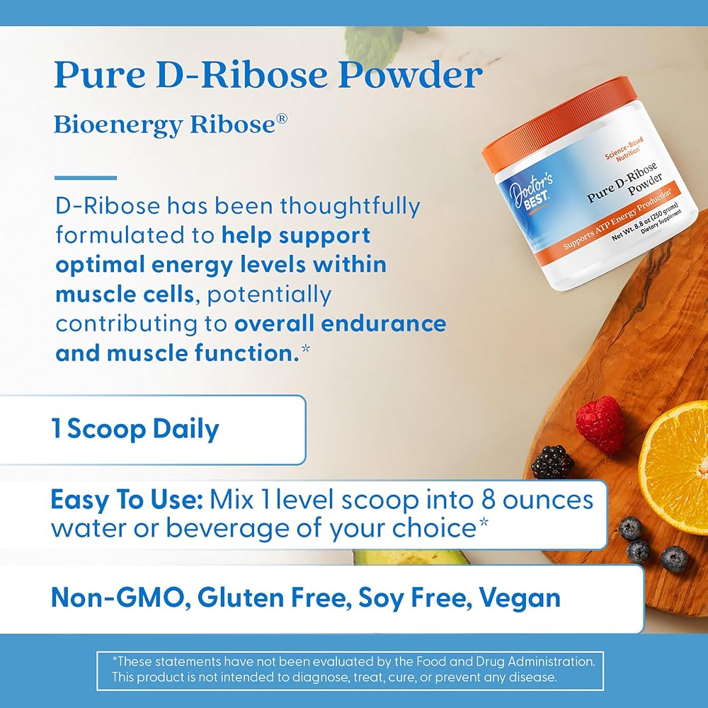 Doctor's Best Pure D-Ribose Powder for Energy - 8.8 oz - image 5