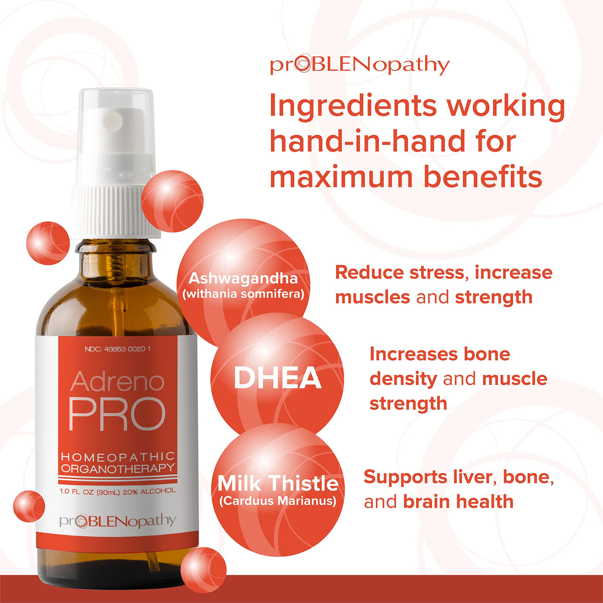 proBLENopathy proBLEN Adrenopro Adrenal Support Liquid Spray - 1 Fl Oz - image 3