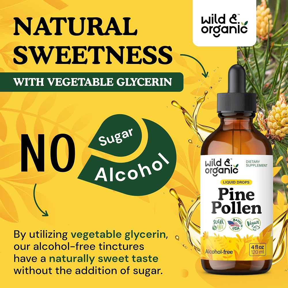 Wild & Organic Pine Pollen Tincture - 4 fl oz - image 6