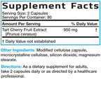 Bronson Tart Cherry Maximum Strength - 180 Vegetarian Capsules - image 6