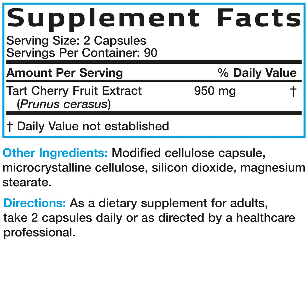 Bronson Tart Cherry Maximum Strength - 180 Vegetarian Capsules - image 6
