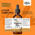 Wild & Organic Slippery Elm Liquid Drops - Organic Slippery Elm Bark