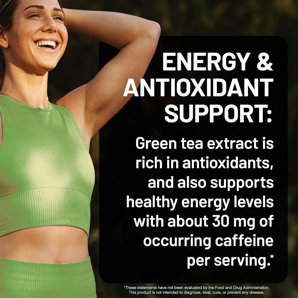 NatureWise Green Tea Extract Capsules 1000 mg - 50% EGCG & 98%