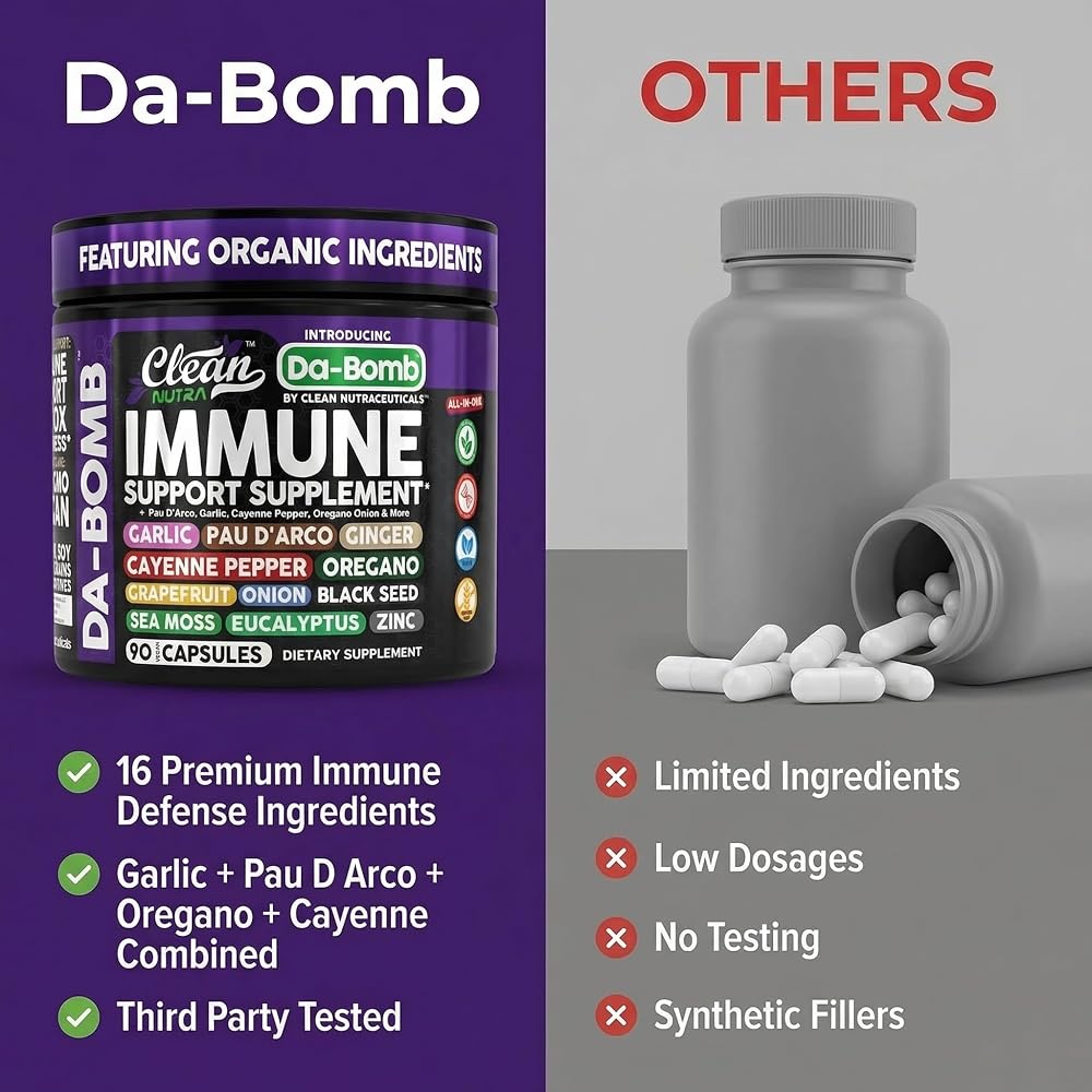 Clean Nutraceuticals Organic Immune Support Supplement - 90 Capsules - image 7