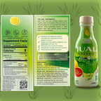JUAL Healthy Organic Aloe Vera Juice drink- Grapefruit Flavor - Aloe