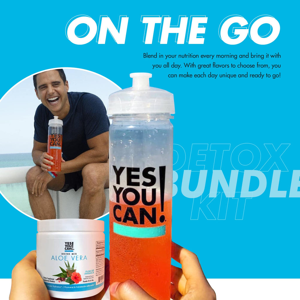 Yes You Can! Detox Kit Bundle, Capsules, Aloe Vera Mix & Bottle
