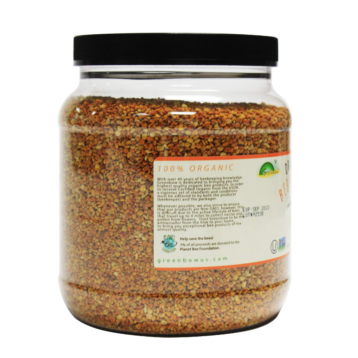 Greenbow Organic Bee Pollen Superfood - 1,000g - image 3