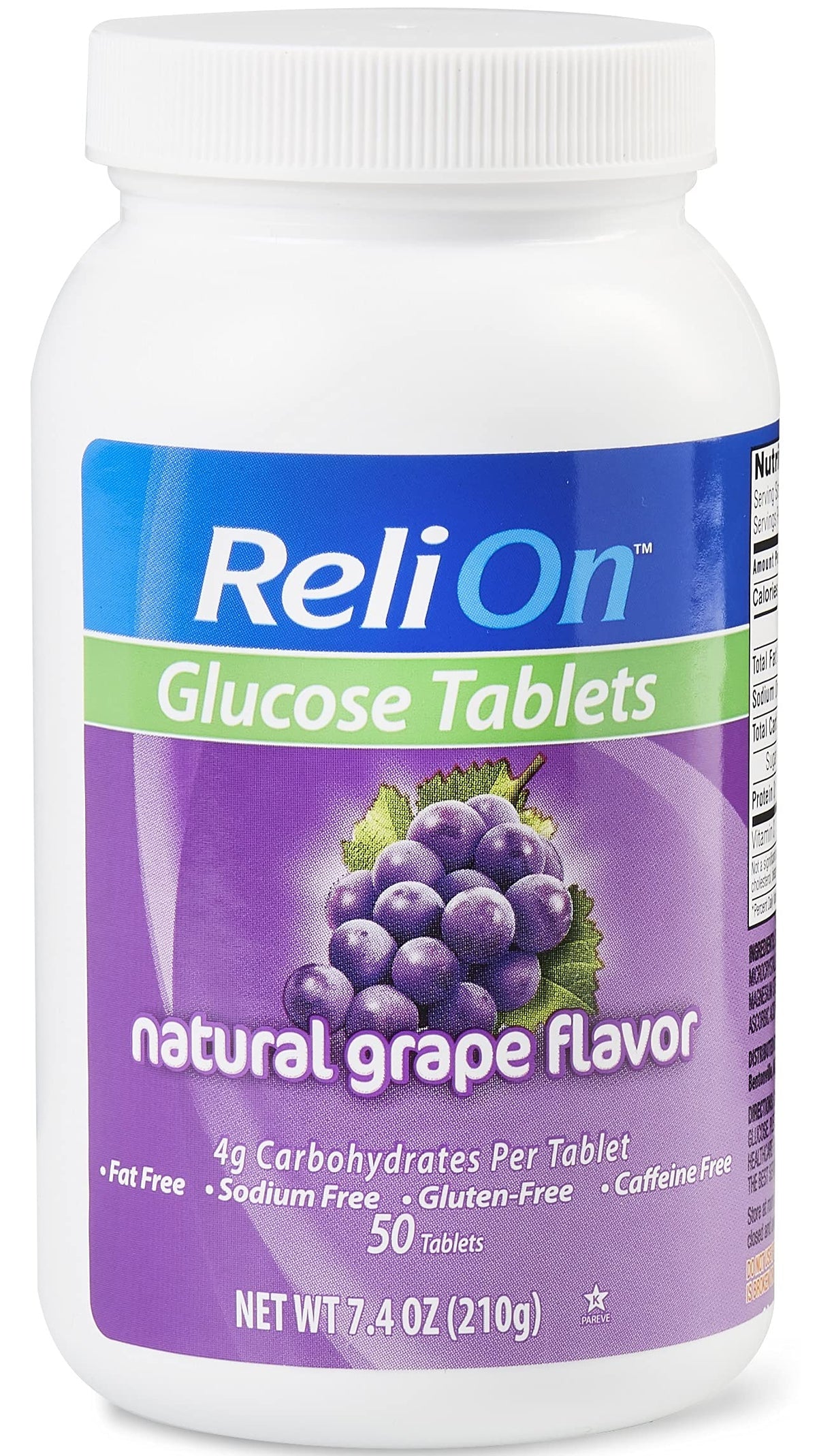 FraFr.gancia Relion Glucose Tablets Grape Flavor - 50 Tablets