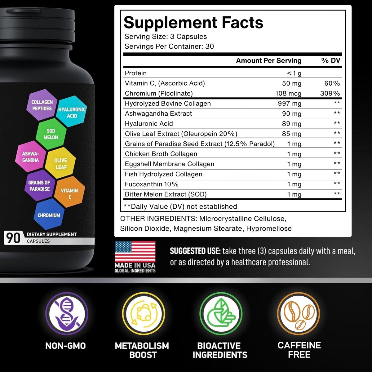 BIOACTIVE LABS Thermogenic Multi Collagen Burn Capsules Parent