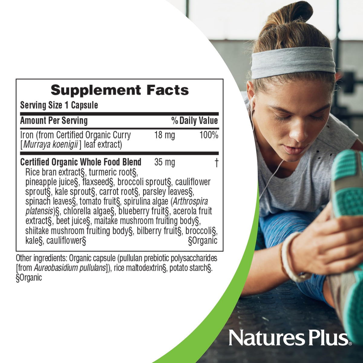 Nature's Plus Source of Life Garden Iron - 30 Capsules - image 5