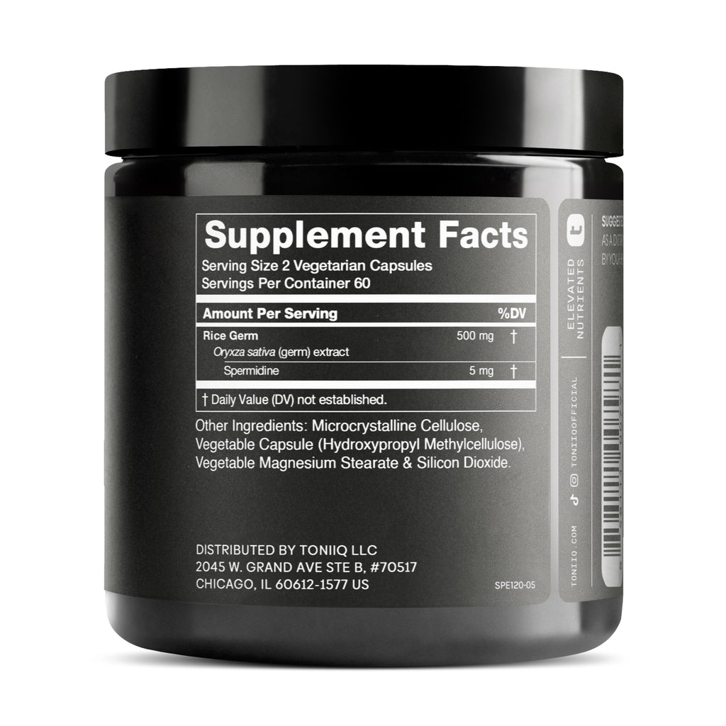 Toniiq Ultra Concentrated 500mg Spermidine Supplements - 120 Capsules - image 2