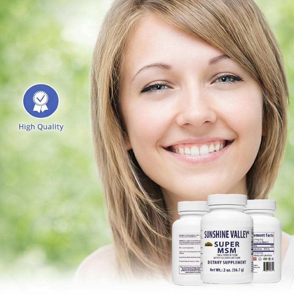 Sunshine Valley Super MSM Powder (Methylsulfonylmethane), Unflavored