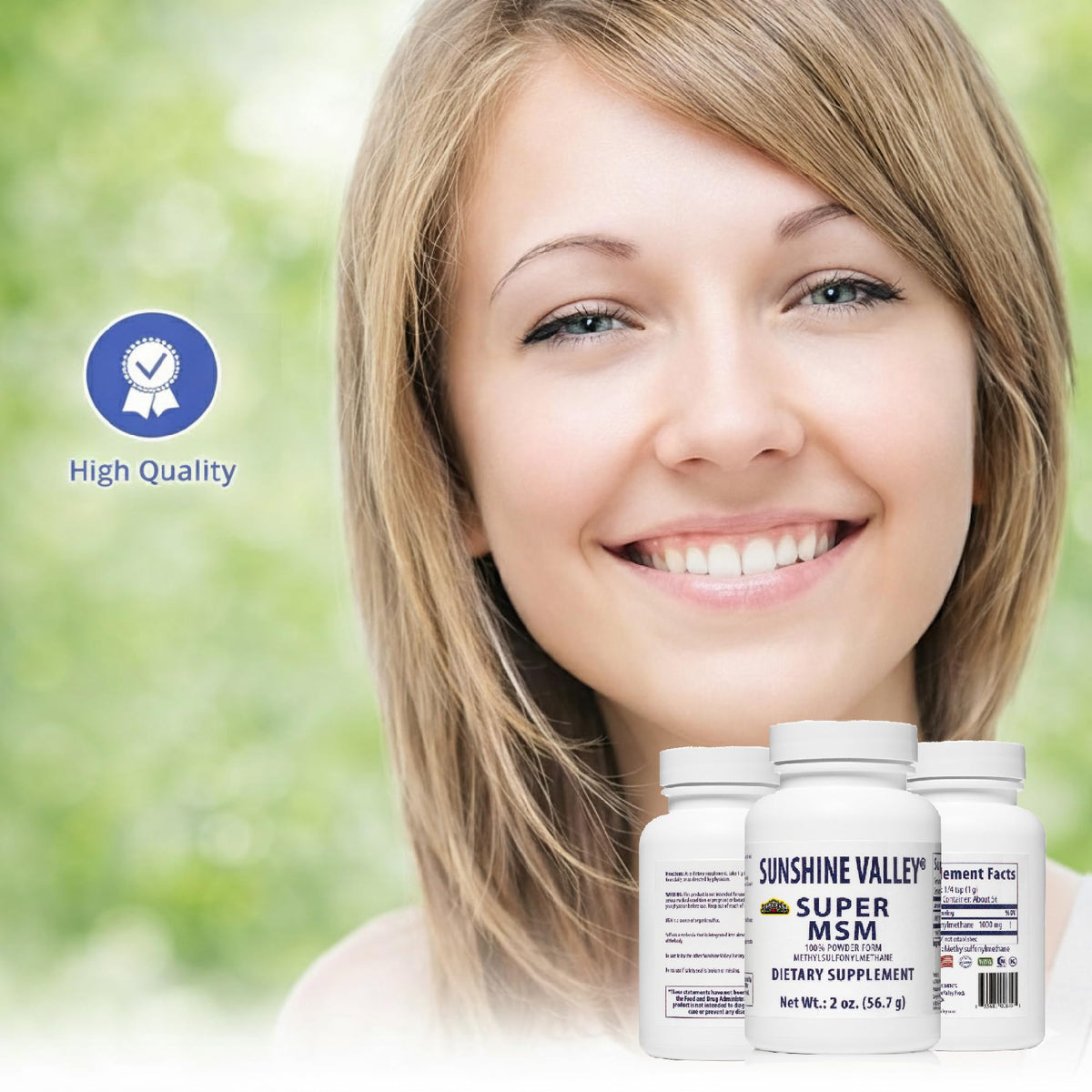 Sunshine Valley Super MSM Powder (Methylsulfonylmethane), Unflavored