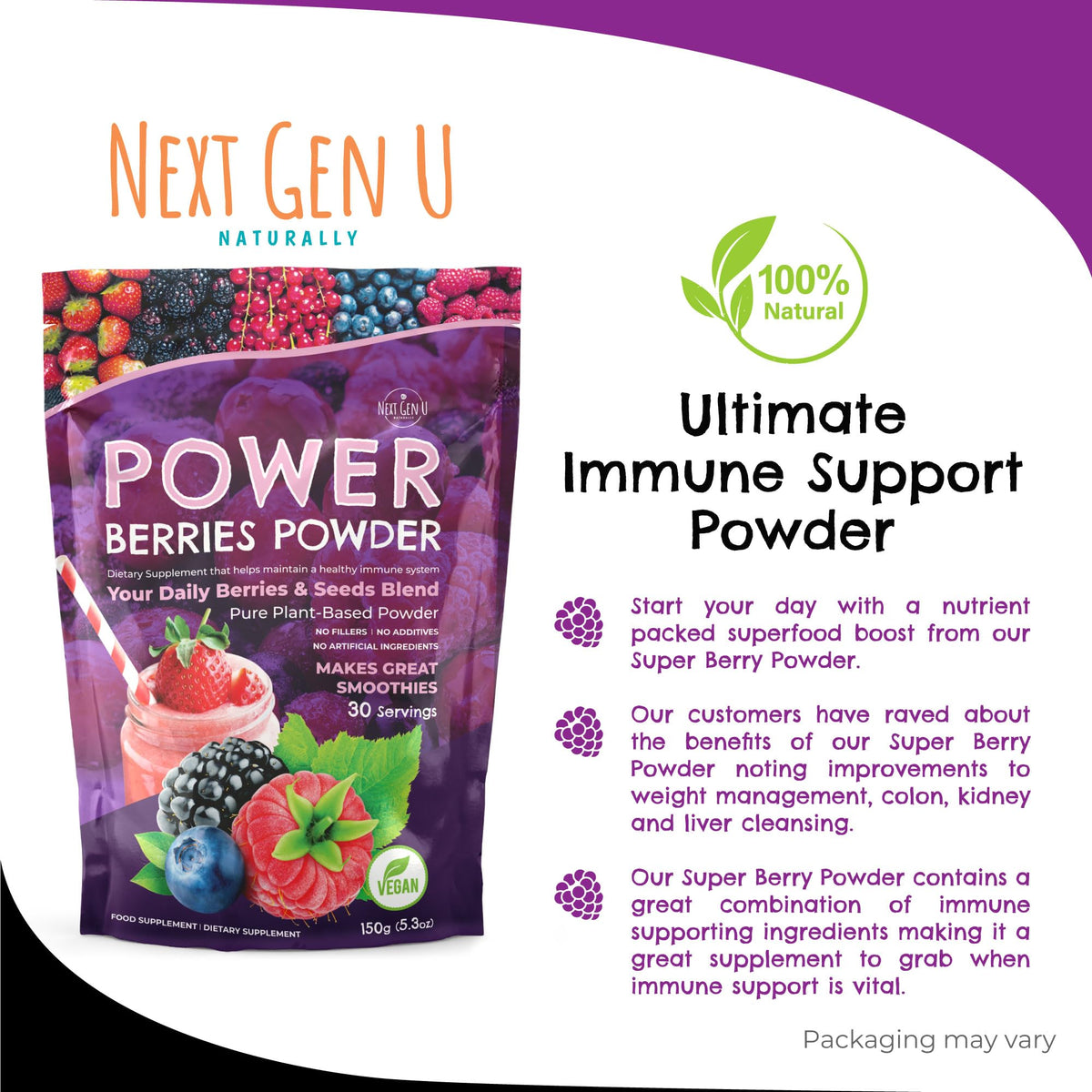 NGU Next Gen U Super Berry Powder - 150g - image 5