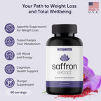 Ultra6 Nutrition Pure Saffron Extract Appetite Suppressant - 90 Capsules - image 2