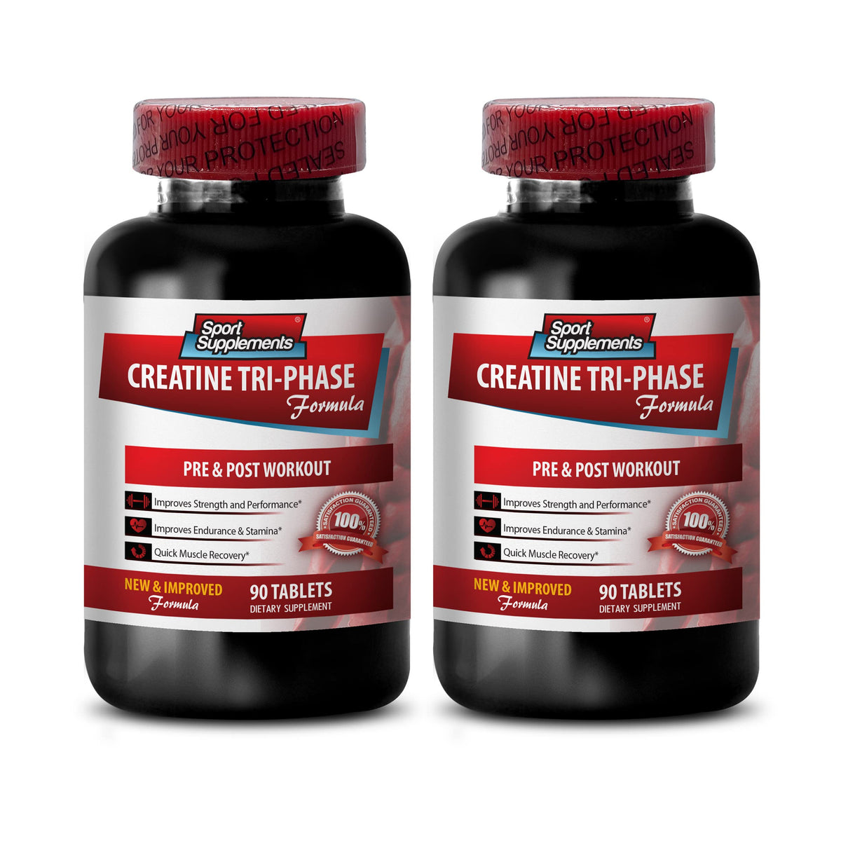Sport Supplement Creatine Tri-Phase Muscle Recovery - 180 Tablets