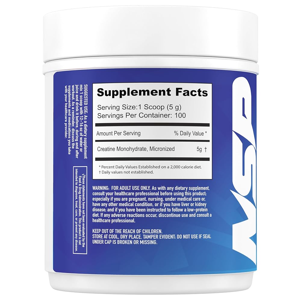 NSP Nutrition Micronized Creatine Monohydrate Powder - 100 Servings - image 3