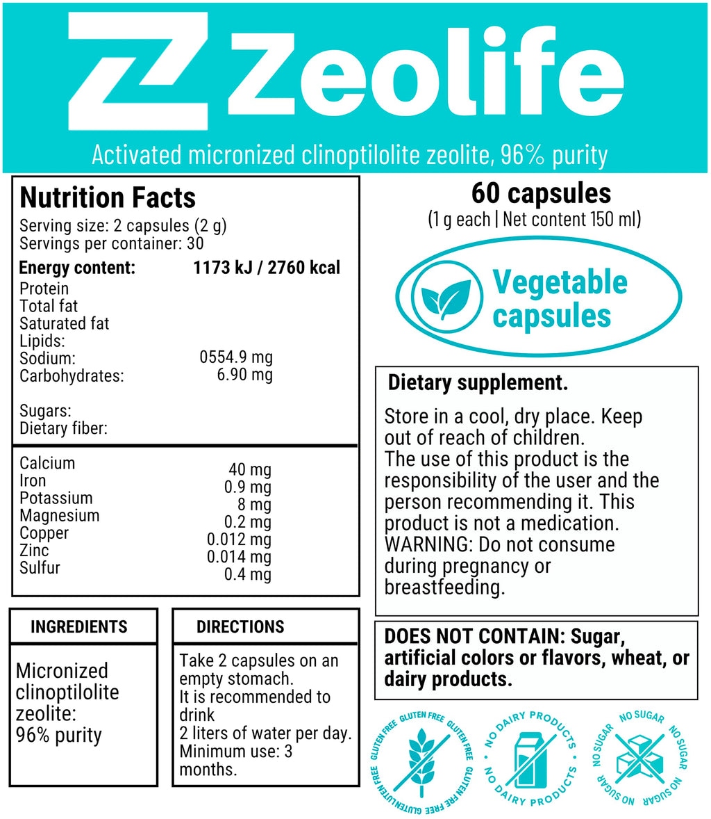 ANCIENT HEALTH Zeolite Heavy Metal Detox Binder Clinoptilolite 180 - image 4