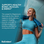 BioEmblem Magnesium Glycinate & Zinc 300mg - 90 Capsules - image 4