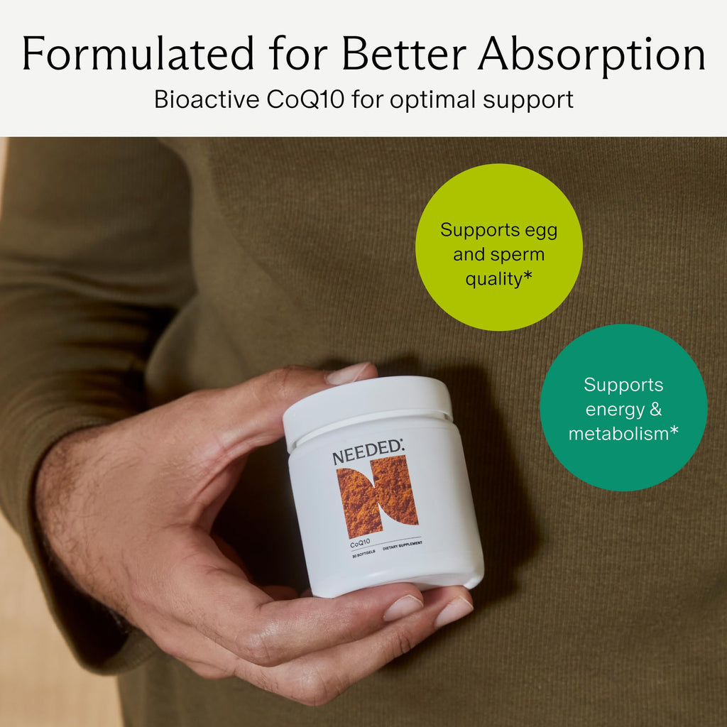 Needed. CoQ10 200mg Supplement - 30 Softgels - image 3